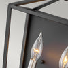 Applique Industrial Nordico Stinson Acciaio Nero E Nichel Lucido 2 Luci E14