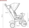 Qplay Confort Triciclo Evolutivo 3 in 1 Passeggino Triciclo 12 ai 36 mesi Qp300.00 Prima infanzia/Passeggini carrozzine e accessori/Passeggini e carrozzine/Sistemi modulari Mondo Bimbo - Bagnara Calabra, Commerciovirtuoso.it