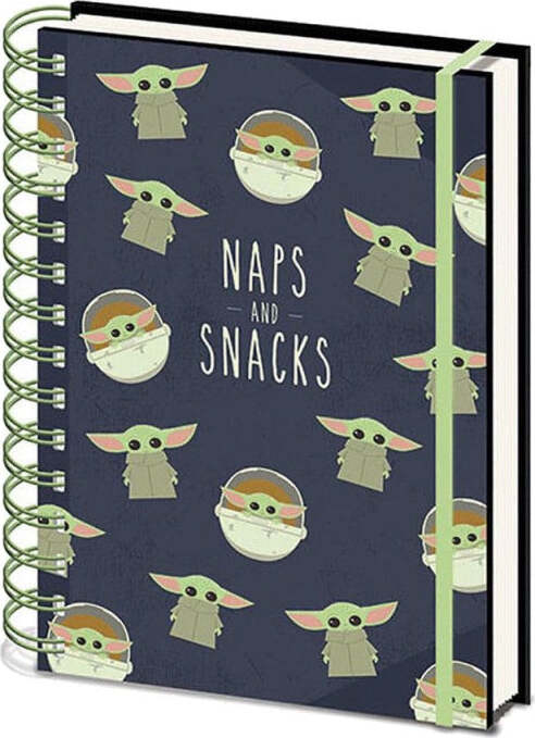 QUADERNO-A5-STAR-WARS-THE-MANDALORIAN-NAPS-AND-SNACKS---SR73254