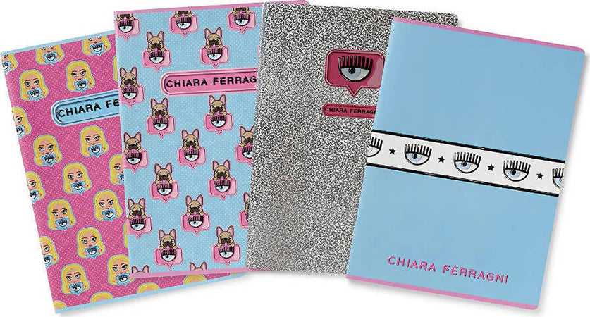 Quaderno Chiara Ferragni a Quadretti Mm Quaderno per La Scuola