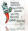 Quadretto Piastrella Decorativa Porta Fortuna Ceramica Quando Entrate Saluta Cornici e Portafoto Trade Shop italia - Napoli, Commerciovirtuoso.it