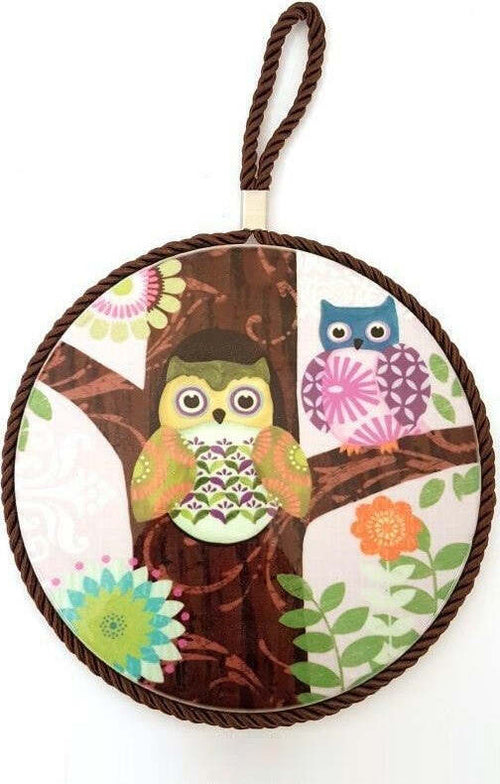 Quadretto Quadro Decorazione Ceramica Rotondo Civette Vintage Diametro 17cm Casa e cucina/Decorazioni per interni/Arte/Sculture/Sculture a parete Trade Shop italia - Napoli, Commerciovirtuoso.it