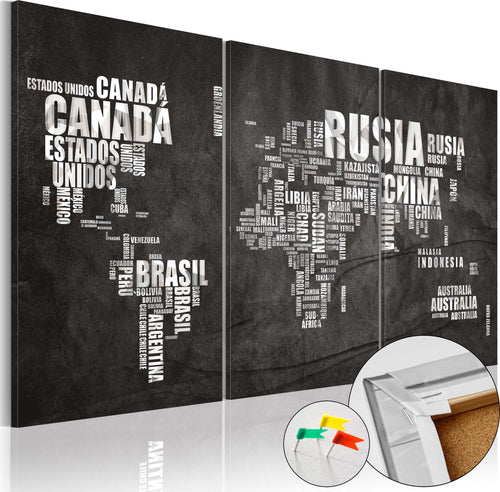 Quadri-di-sughero-El-Mundo-[Cork-Map]