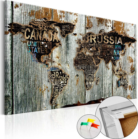 Quadri-di-sughero-Wooden-Border-[Cork-Map]