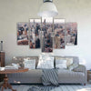 Quadri-Quadro-5-pezzi-Stampa-su-tela-Chicago-Città-Architettura