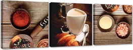 Quadri-Quadro-Multipannello-Caffè-e-spezie