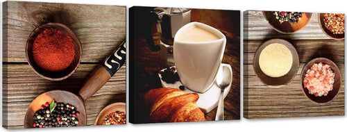 Quadri-Quadro-Multipannello-Caffè-e-spezie