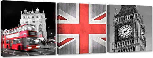 Quadri-Quadro-Multipannello-Città-di-Londra