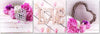 Quadri-Quadro-Multipannello-Fiore-rosa-iscrizione-LOVE