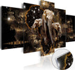 Quadri-su-vetro-acrilico-Brown-Elephants-[Glass]