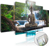 Quadri-su-vetro-acrilico-Buddha-and-Waterfall-[Glass]