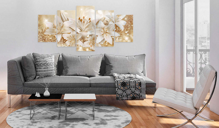 Quadri-su-vetro-acrilico-Golden-Bouquet-[Glass]