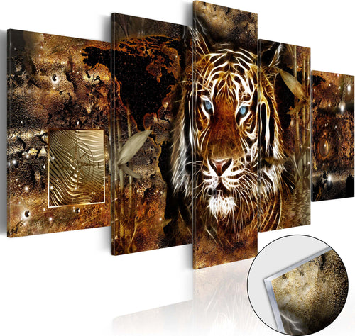 Quadri-su-vetro-acrilico-Golden-Jungle-[Glass]