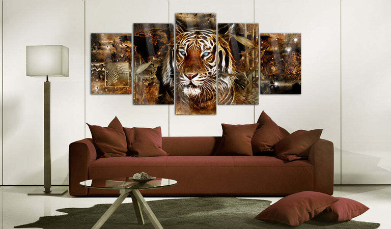 Quadri-su-vetro-acrilico-Golden-Jungle-[Glass]