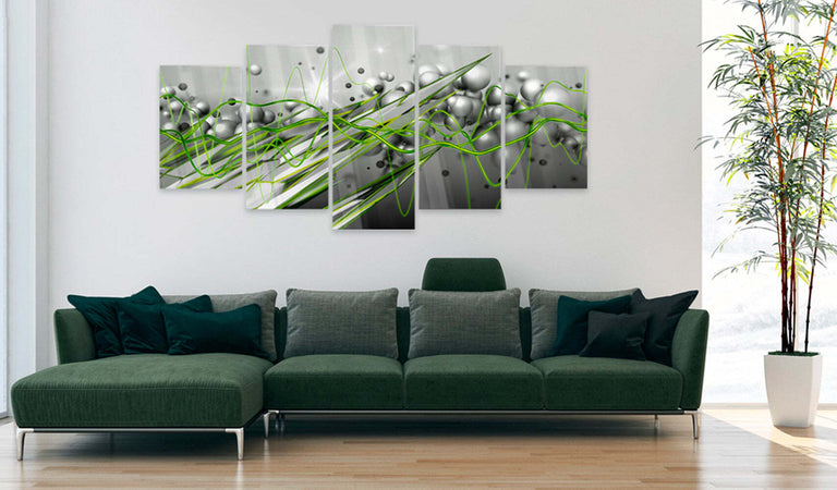 Quadri-su-vetro-acrilico-Green-Rhythm-[Glass]
