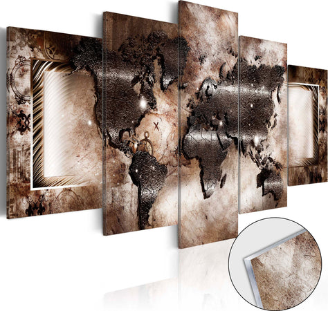 Quadri-su-vetro-acrilico-Platinum-Map-[Glass]