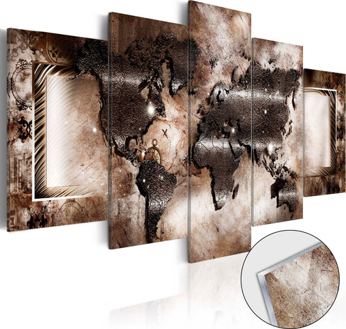 Quadri-su-vetro-acrilico-Platinum-Map-[Glass]