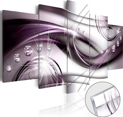 Quadri-su-vetro-acrilico-Violet-Glow-[Glass]