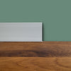 Battiscopa Quadro in POLIMERI linea BASICBOARD 75x14mm - BIANCO pitturabile (prezzo al metro)