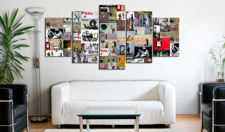 Quadro-Art-of-Collage-Banksy-IV