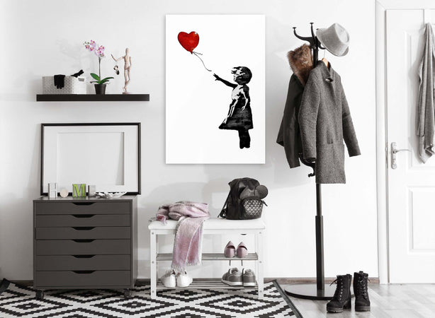 Quadro-Banksy-Girl-with-Balloon-(1-Part)-Vertical