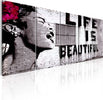 Quadro-Banksy-Life-is-Beautiful