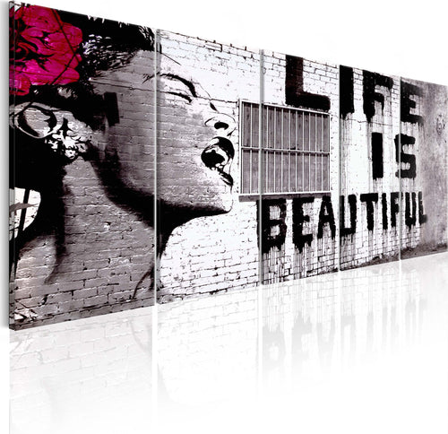 Quadro-Banksy-Life-is-Beautiful