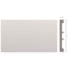 *STOCK FOLLI* pacco da 12 metri Profilo mostrina - battiscopa - boiserie in Polimeri Bianco RAL 9016 verniciabile 102X13mm