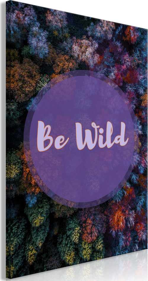 Quadro-Be-Wild-(1-Part)-Vertical
