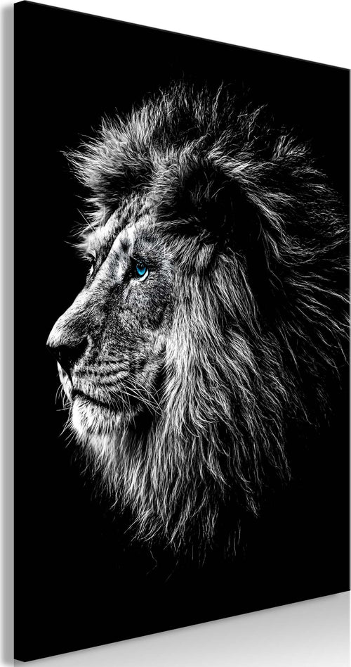 Quadro-Blueeyed-Lion-(1-Part)-Vertical