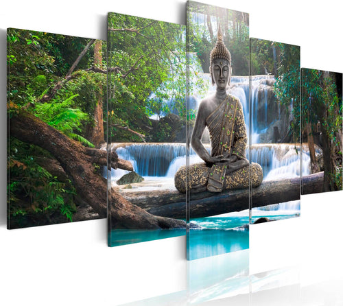 Quadro-Buddha-e-cascata