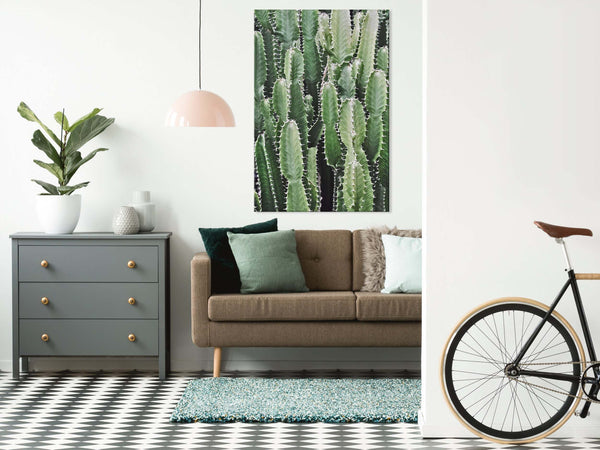 Quadro-Cactus-Garden-(1-Part)-Vertical