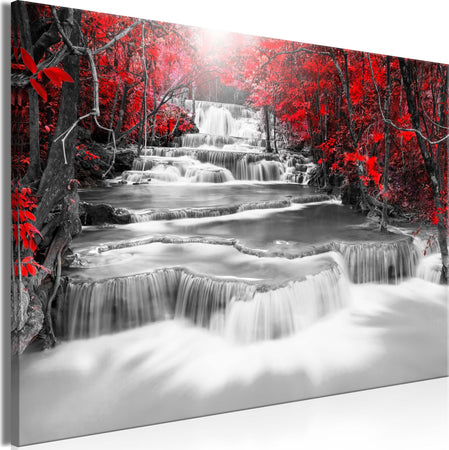 Quadro-Cascade-of-Thoughts-(1-Part)-Wide-Red