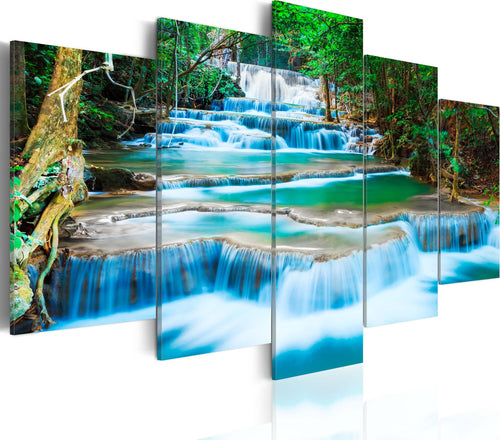 Quadro-Cascata-azzurra-di-Kanchanaburi,-Thailandia