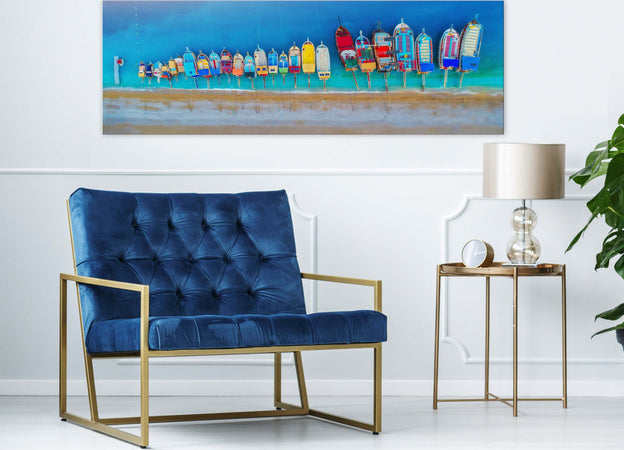 Quadro-Colourful-Boats-(1-Part)-Narrow