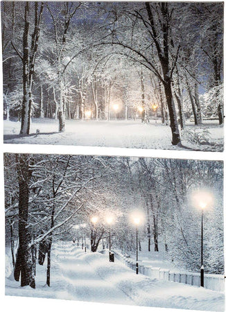 Quadro con LED luminosi a luce calda decorazione natalizia, dipinto da h 58 cm Casa e cucina/Decorazioni per interni/Addobbi e decorazioni per ricorrenze/Decorazioni natalizie/Ghirlande e corone MagiediNatale.it - Altamura, Commerciovirtuoso.it