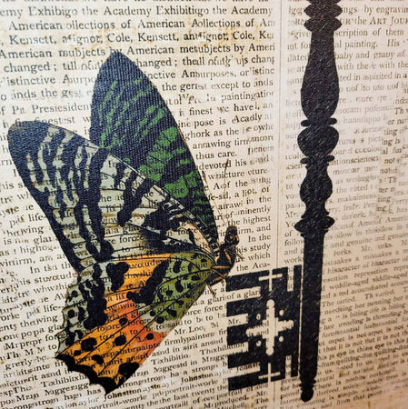 Quadro Da Appendere in Legno Su Tela Stampa Farfalla E Chiave Quadro per Arredo Interni 50 X 40x3 Cm Sport e tempo libero/Fan Shop/Articoli per la casa/Quadro/Stampe e poster Ideart - Valdilana, Commerciovirtuoso.it