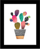 Quadro-decorativo-Cactus-con-cornice-MDF-e-PVC,-SCTCiZ-005-Wooden-Art