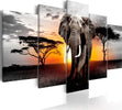 Quadro-Elephant-at-Sunset