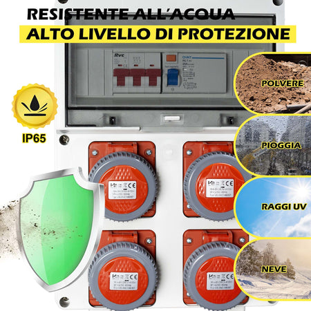 QUADRO 4 PRESE ROSSE 3P+T
