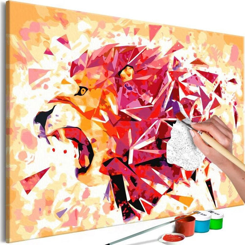 Quadro-fai-da-te-Abstract-Lion
