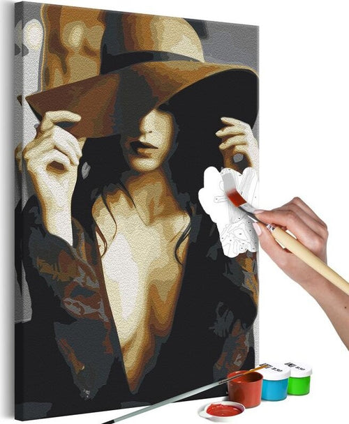 Quadro-fai-da-te-Brown-Hat