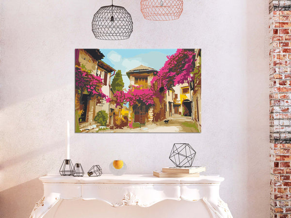 Quadro-fai-da-te-Cittadina-mediterranea