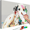 Quadro-fai-da-te-Colourful-Puppy