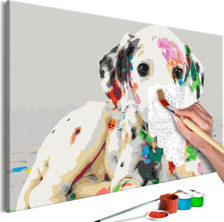 Quadro-fai-da-te-Colourful-Puppy