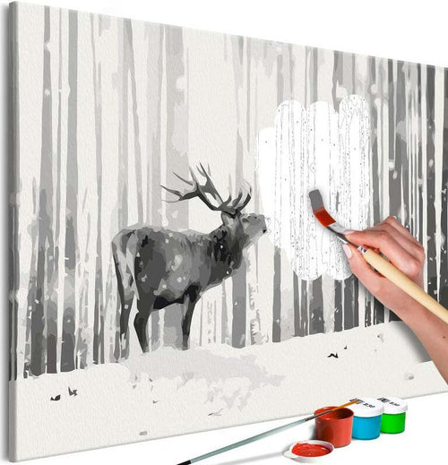 Quadro-fai-da-te-Deer-in-the-Snow