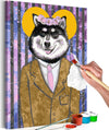 Quadro-fai-da-te-Dog-in-Suit