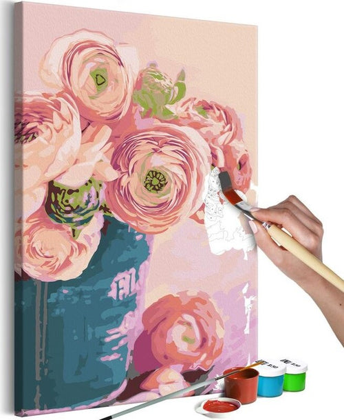 Quadro-fai-da-te-Flowers-in-Blue-Vase