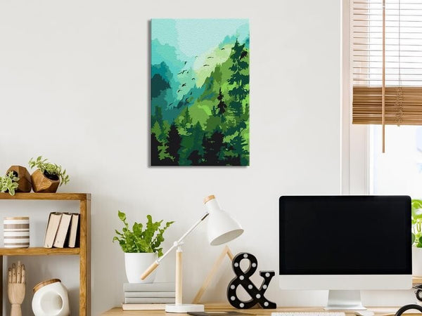 Quadro-fai-da-te-Forest-and-Birds