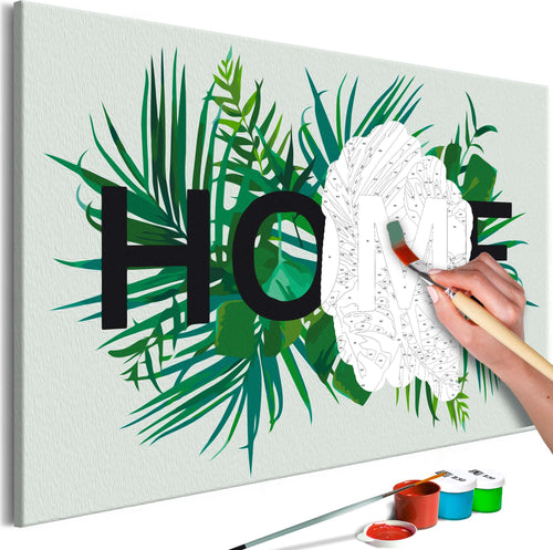 Quadro-fai-da-te-Home-on-the-Leaves